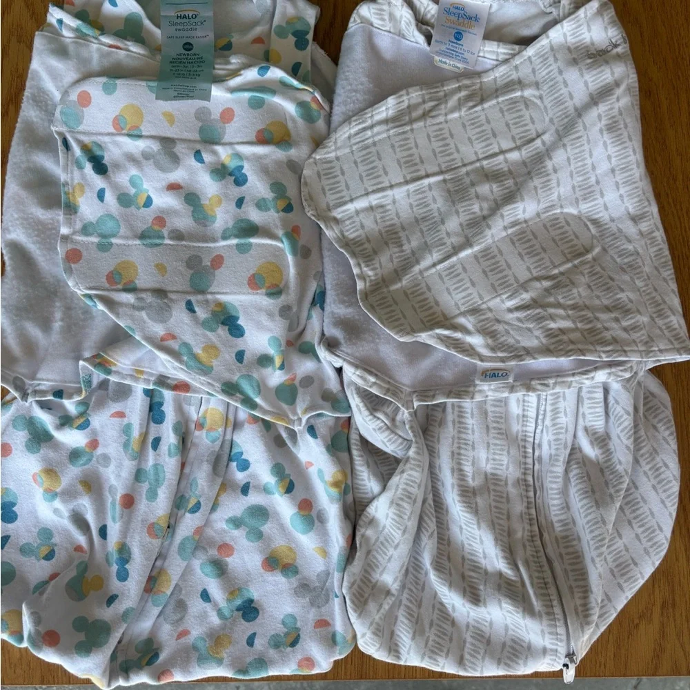 Halo Velcro newborn sleep sacks